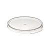 Cambro RFSCW2135 Camwear 2-Quart Clear Round Food Storage Container with Cambro RFSCWC2135 Clear Round Lid