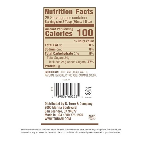 Torani Puremade Syrup Pumpkin Spice 750 ML