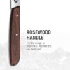 Victorinox Rosewood Paring Knife - Premium Kitchen & Home Essentials - Cooking Knife Cuts Fruits & Vegetables with Ease - Wood Handle, 3.25"